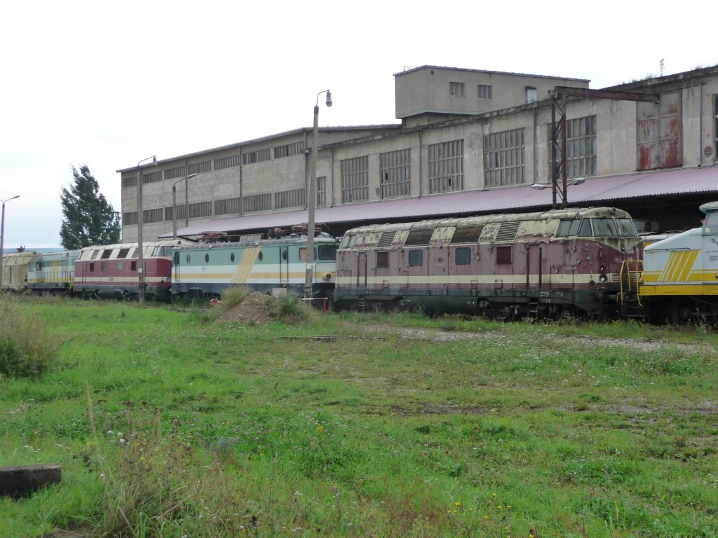 Die letzten Lokomotiven bei Arco am Zementwerk Karsdorf; 14.09.2010 (Foto: Klaus Pollmcher)