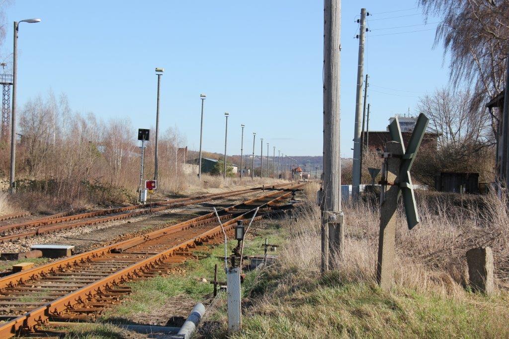 Blick in den frheren Bahnhof Vitzenburg, am 23.02.2014. (Foto: Wolfgang Krolop)