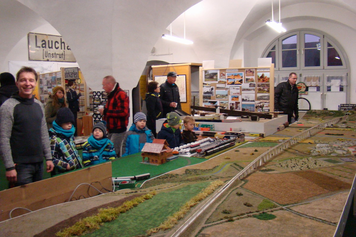 Im Unstrutbahn-Museum während dem Weihnachtsmarkt in Laucha am 04.12.2016. (Foto: Günther Göbel) 