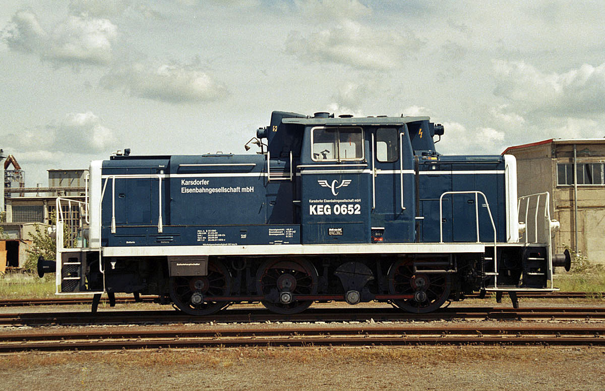 KEG 0652 (260 106-0) im Jahr 2002 in Karsdorf. (Foto: Rüdiger Frey)