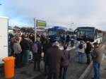 Feierliche Erffnung der neuen Bahn-Bus-Schnittstelle am 12.12.2013 in Laucha. (Foto: Heiko Kern)