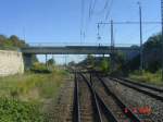 Ein Teil der Gleisanlagen in Artern am 09.09.2004.