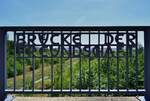 Die Brücke der Freundschaft über den Gleisanlagen im Bahnhof Roßleben, am 30.07.2020. (Foto: Dennis Fiedler)