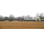 Die EBS 132 293-2 bespannte am 24.03.2019 ab Naumburg Hbf erstmalig den  Rotkppchen-Express I  um sich ein umsetzen der 41 1144-9 zu ersparen.