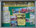 Der Schaukasten der IG Unstrutbahn e.V. am 21.09.2012 am Stadtfeld in Laucha. (Foto: Gnther Gbel)
