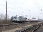Am 01.03.2024 war die Railadventure 183 500 in Naumburg (S) mit einem ICE-L von Leipzig nach Treuchtlingen unterwegs. Der neue ICE-L ist ein lokbespannter Wendezug der DB Fernverkehr AG fr den Intercity-Express-Verkehr (ICE). Noch befindet sich dieser Zug in der Erprobung. 