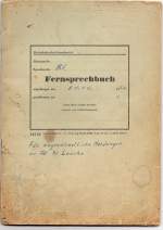 Fernsprechbuch der Deutschen Reichsbahn vom Fdl Kirchscheidungen fr wagendienstliche Mitteilungen an den Fdl Laucha; 1962 (von: Familie Klier)