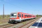 DB Kulturzug 628 656 auf der Fahrt zum Stillstandsmanagement nach Karsdorf, am 10.10.2022 in Naumburg (S) Hbf. (Foto: Wolfgang Krolop) 