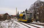 br-672-lvt-s/109014/burgenlandbahn-672-904-als-rb-34871 Burgenlandbahn 672 904 als RB 34871 von Wangen nach Naumburg Ost, bei der Einfahrt in Laucha; 13.12.2010