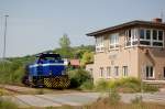 InfraLeuna 206 als Tfzf nach Grokorbetha, am 22.05.2014 in Karsdorf Bbf. Sie brachte zuvor leere Kesselwagen zur Abstellung. (Foto: dampflok015)