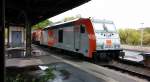 Die Lokomotiven der hvle sind Dauerparker in Zeitz. Am 18.04.2014 waren 
246 001-2 + V160.8 in Zetz Pbf abgestellt.