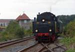 TG 50 3708-0 Halberstadt e.V. mit dem DLr 37193 von Karsdorf nach Freyburg, in Hhe des Stellwerks Lo in Laucha; 12.09.2009 (Foto: Dieter Thomas)