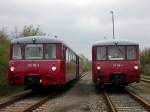 KSR 772 132-3 + 772 171-1 + 172 760-1 als DPE 25045 aus Chemnitz Hbf am 01.05.2013 im ehemaligen Bahnhof Karsdorf.