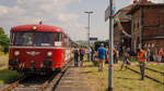 Zum Unstrutbahnfest am 27.08.2017 pendelte der  Unstrut-Schrecke-Express  mehrmals zwischen Roleben und Artern.