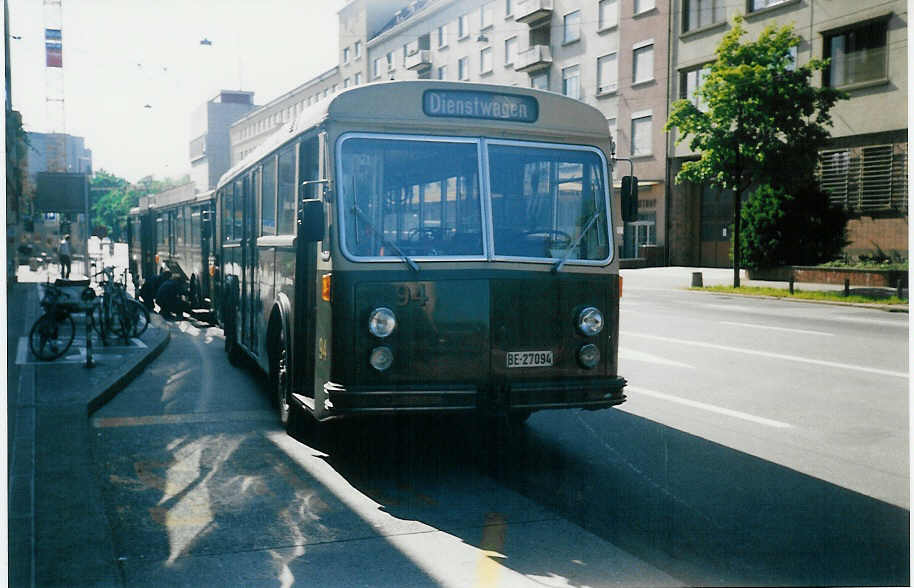 (012'421) - SVB Bern - Nr. 94/BE 27'094 - Saurer/Gangloff am 28. Mai 1995 in Bern, Laupenstrasse