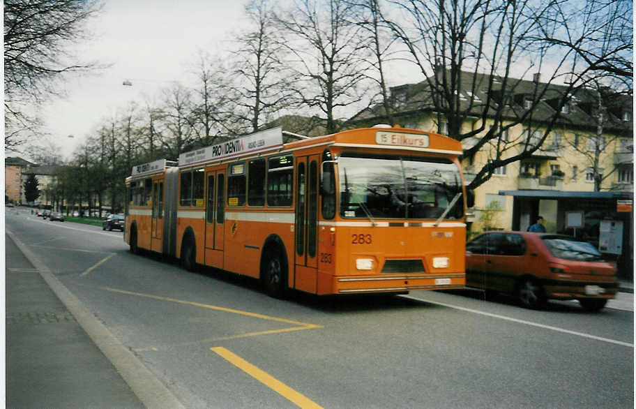 (016'632) - SVB Bern - Nr. 283/BE 339'283 - FBW/Hess-Gangloff am 27. Mrz 1997 in Bern, Rosengarten