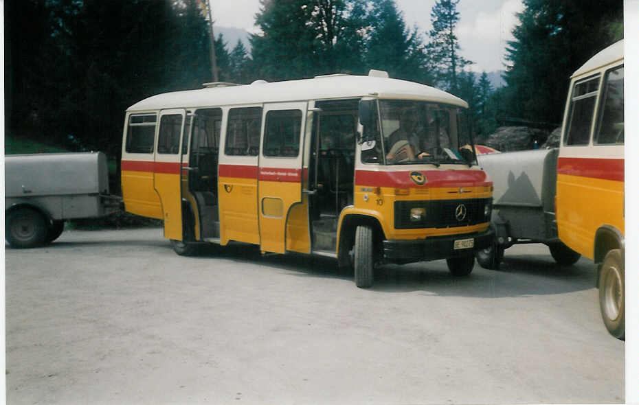 (018'727) - Geiger, Adelboden - Nr. 10/BE 90'275 - Mercedes am 25. August 1997 auf der Griesalp