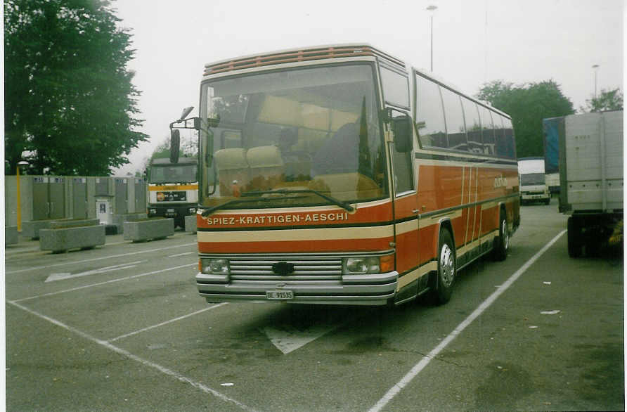 (019'306) - ASKA Aeschi - Nr. 11/BE 91'535 - Drgmller (ex Moser, Flaach) am 8. September 1997 in Kemptthal, Autobahnraststtte