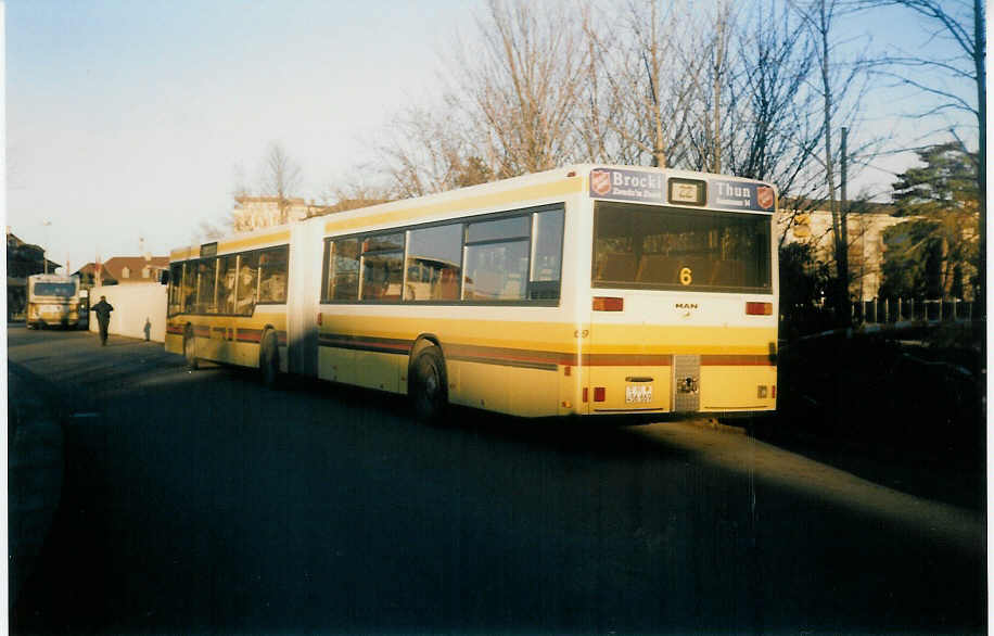 (021'408) - STI Thun - Nr. 69/BE 456'869 - MAN am 9. Januar 1998 bei der Schifflndte Thun