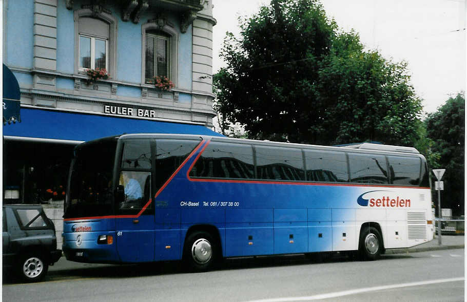 (024'003) - Settelen, Basel - Nr. 61/BS 1803 - Mercedes am 9. Juli 1998 in Basel, Hotel Euler