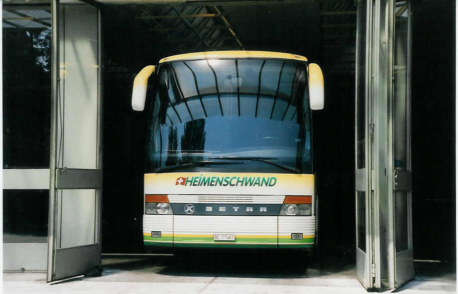 (025'107) - AvH Heimenschwand - Nr. 8/BE 57'461 - Setra am 6. August 1998 in Thun, Garage STI