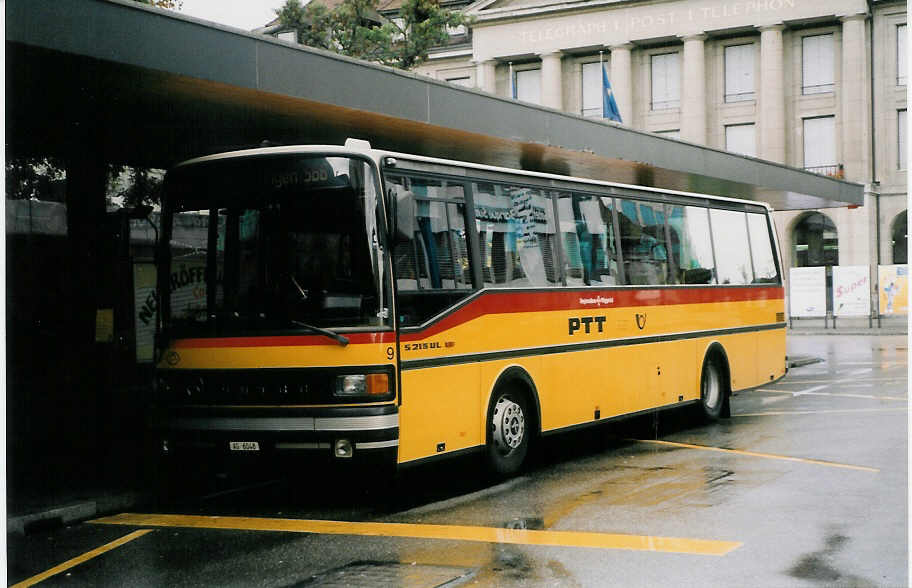 (026'107) - Tschannen, Zofingen - Nr. 9/AG 6048 - Setra am 5. September 1998 beim Bahnhof Aarau