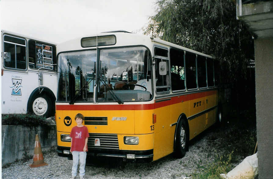 (026'116) - AAGU Altdorf - Nr. 13 - FBW/R&J am 5. September 1998 in Btzberg, Heiniger