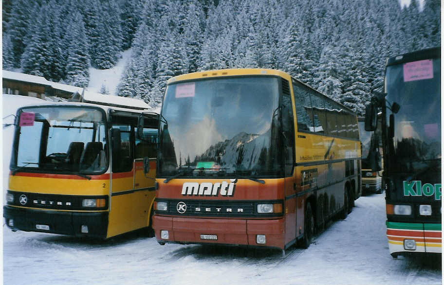 (029'108) - Marti, Kallnach - Nr. 22/BE 102'222 - Setra am 12. Januar 1999 in Adelboden, Unter dem Birg