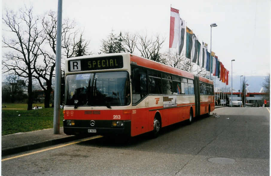 (030'329) - TPG Genve - Nr. 283/GE 96'339 - Mercedes am 21. Mrz 1999 in Genve, Palexpo