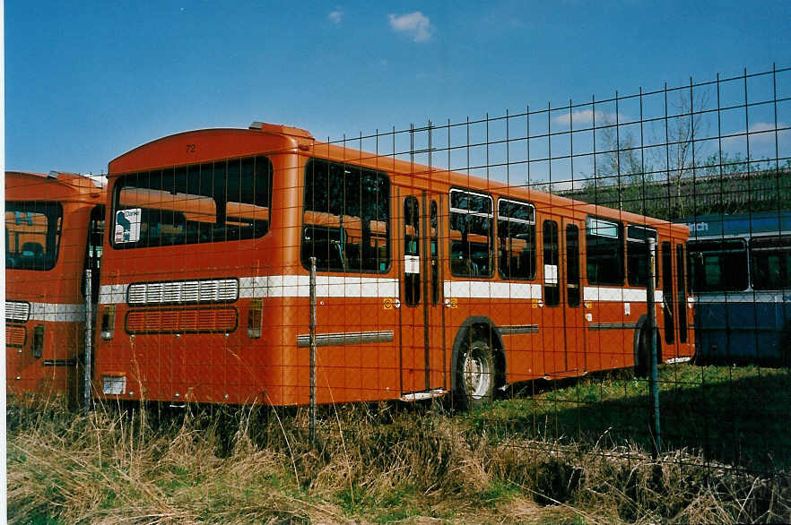 (030'821) - SOO Olten - Nr. 72 - Berna/Hess am 10. April 1999 in Herzogenbuchsee, Heiniger