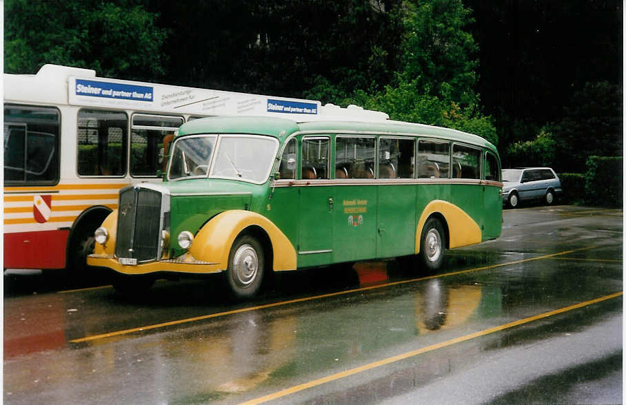 (031'515) - AvH Heimenschwand - Nr. 5/BE 57'461 - Saurer/Gangloff am 14. Mai 1999 bei der Schifflndte Thun