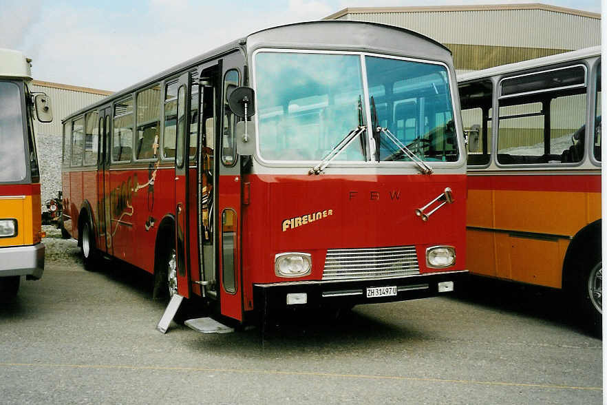 (032'315) - Weidmann, Greifensee - ZH 31'497 U - FBW/Tscher (ex VZO Nr. 30) am 26. Juni 1999 in Hinwil, AMP