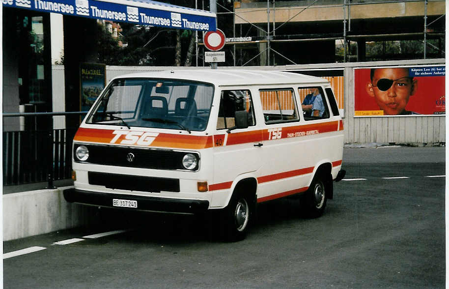 (036'702) - STI Thun - Nr. 40/BE 317'241 - VW (ex TSG Blumenstein Nr. 12) am 2. September 1999 bei der Schifflndte Thun