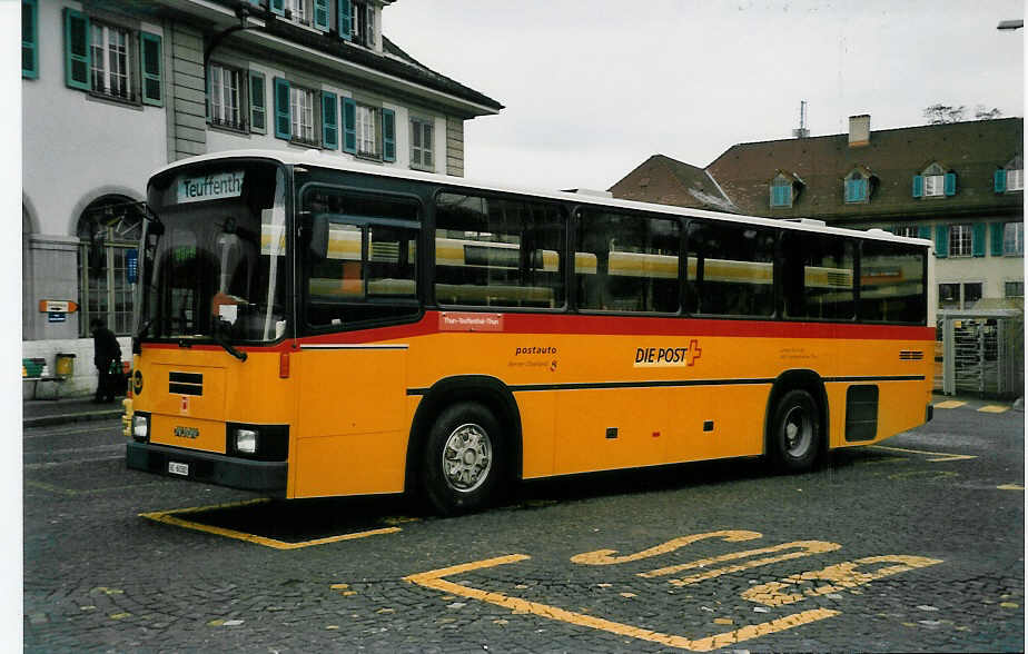 (038'034) - Burri, Teuffenthal - BE 60'582 - NAW/R&J am 24. Dezember 1999 beim Bahnhof Thun