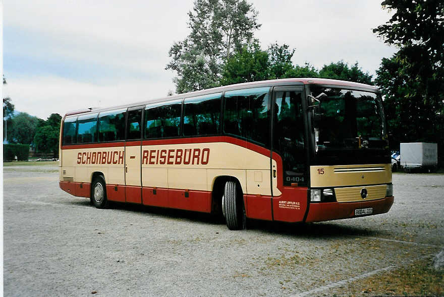 (041'605) - Aus Deutschland: Lffler, Bblingen - Nr. 15/BB-AL 222 - Mercedes am 23. Juni 2000 in Thun, Lachenwiese