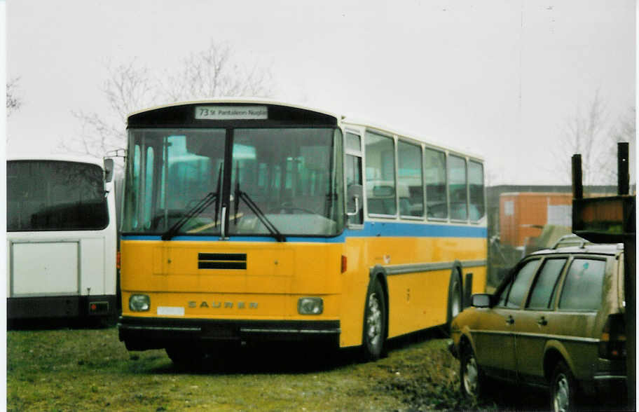 (044'132) - PTT-Regie - P 25'833 - Saurer/Tscher am 27. Dezember 2000 in Herzogenbuchsee, Heiniger