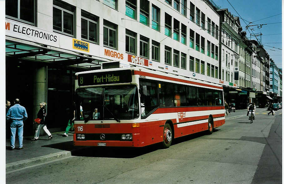 (046'603) - VB Biel - Nr. 116/BE 510'116 - Mercedes am 14. Mai 2001 in Biel, Guisanplatz