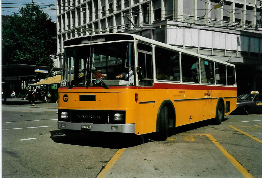 (047'733) - Schwizer, Goldach - Nr. 4/SG 50'508 - Saurer/Tscher am 10. Juli 2001 beim Bahnhof St. Gallen