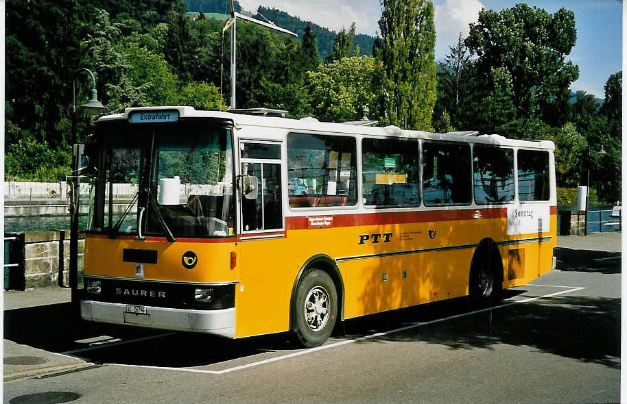 (049'231) - ASK Schangnau - BE 26'796 - Saurer/R&J am 23. August 2001 bei der Schifflndte Thun