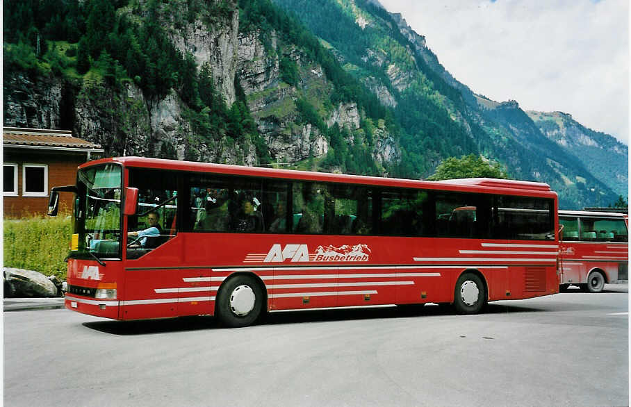 (049'621) - AFA Adelboden - Nr. 7/BE 26'707 - Setra am 9. September 2001 in Mitholz, NEAT