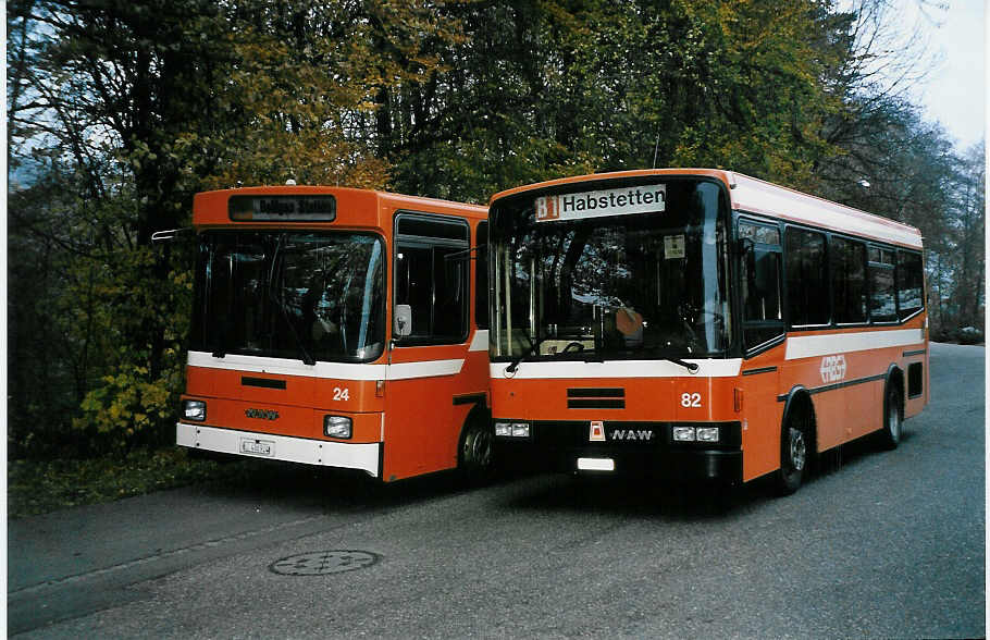 (050'713) - RBS Worblaufen - Nr. 82/BE 455'482 - NAW/R&J am 18. November 2001 in Worblaufen, Garage