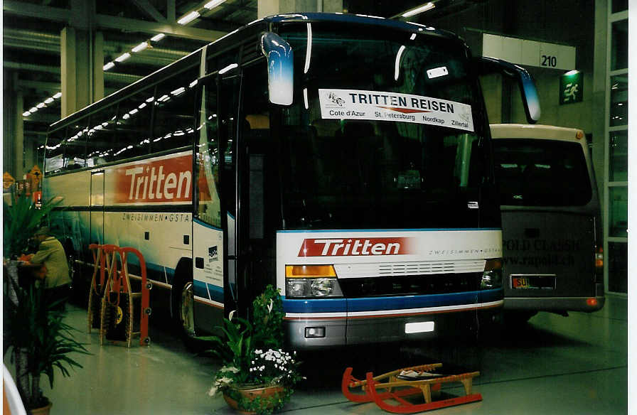 (051'632) - Tritten, Zweisimmen - BE 35'349 - Setra am 19. Januar 2002 in Bern, Ferienmesse