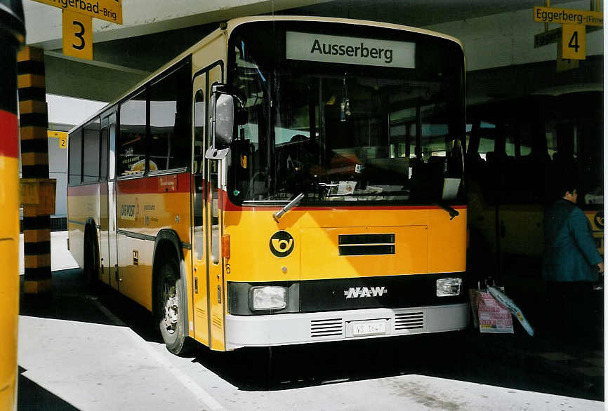 (053'010) - Bumann, Ausserberg - Nr. 6/VS 1647 - NAW/Lauber am 18. April 2002 in Visp, Postautostation