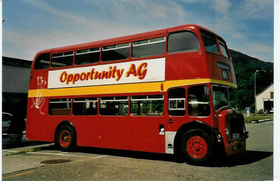 (053'832) - Opportunnity, Liestal - BL 166'743 - Bristol (ex Londonbus) am 15. Juni 2002 in Liestal