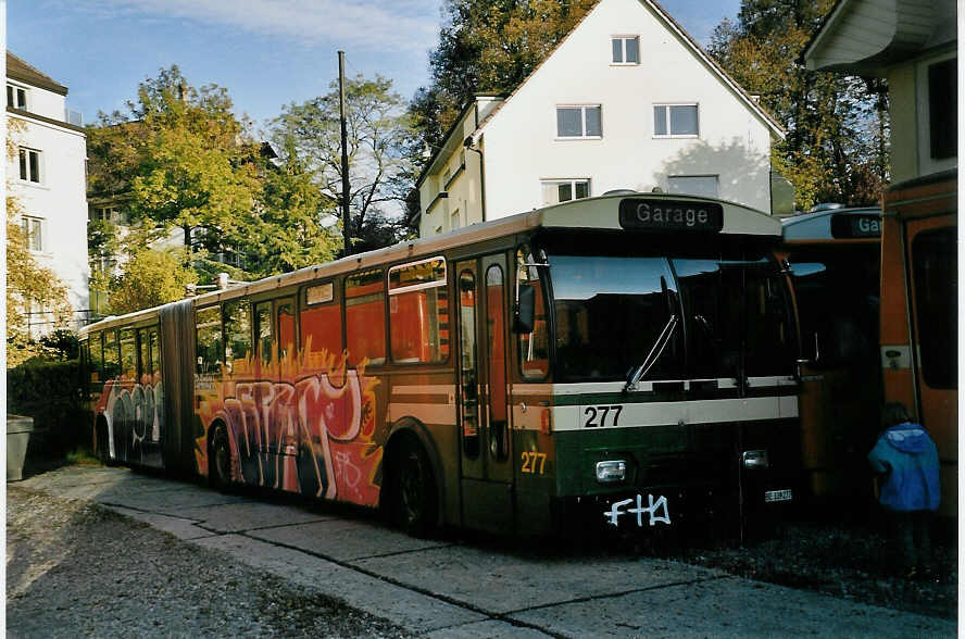 (056'937) - SVB Bern - Nr. 277/BE 339'277 - FBW/Hess-R&J am 13. Oktober 2002 in Bern, Burgernziel