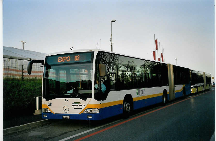 (057'102) - TC La chaux-de-Fonds - Nr. 241/NE 109'241 - Mercedes am 20. Oktober 2002 in Marin, Expo.02