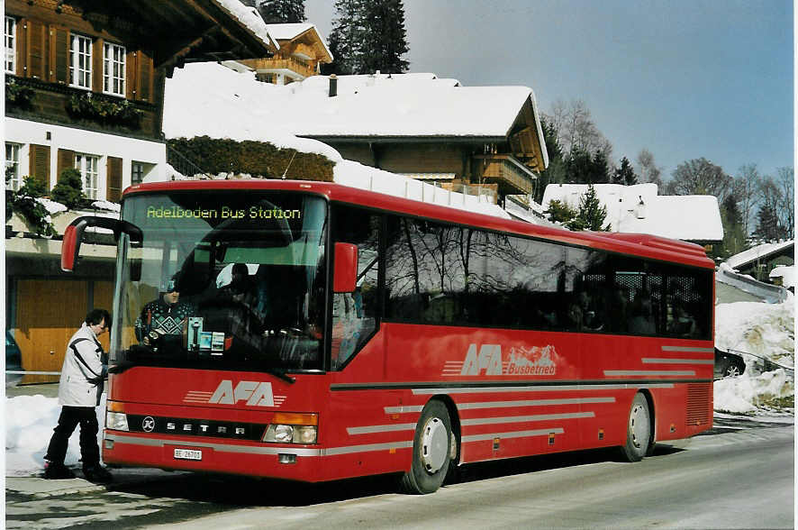 (058'717) - AFA Adelboden - Nr. 11/BE 26'701 - Setra am 16. Februar 2003 in Adelboden, Margeli