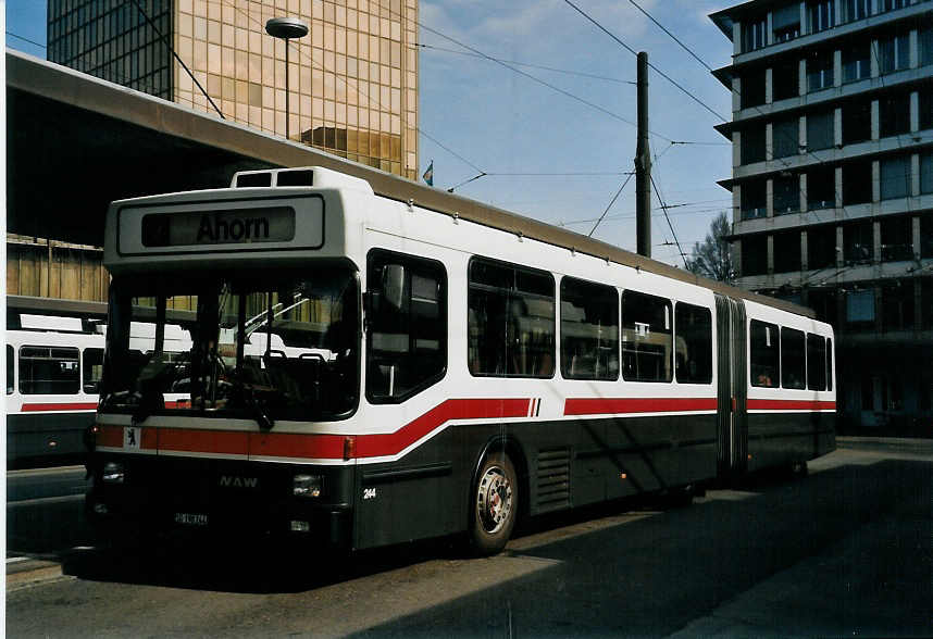 (059'406) - VBSG St. Gallen - Nr. 244/SG 198'244 - NAW/Hess am 29. Mrz 2003 beim Bahnhof St. Gallen