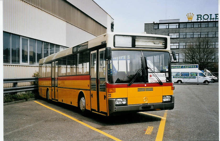 (059'729) - Steffen, Remetschwil - Nr. 22 - Mercedes am 14. April 2003 in Biel, Rattinbus