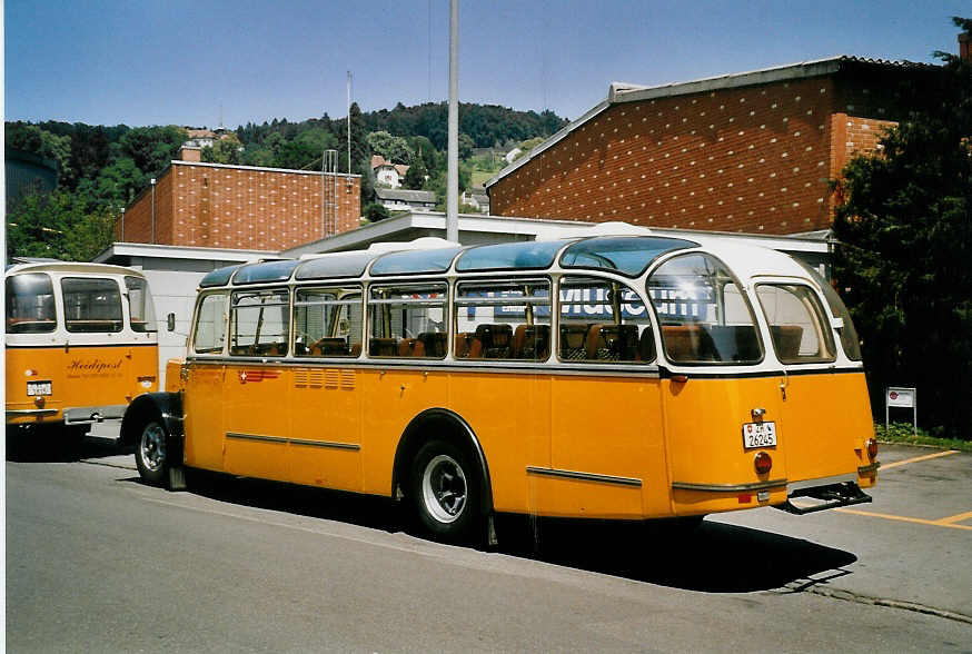 (061'520) - Mosimann, Aesch - ZH 26'245 - Saurer/Tscher (ex diverse Besitzer; ex Fravi, Andeer) am 13. Juli 2003 in Luzern, Verkehrshaus